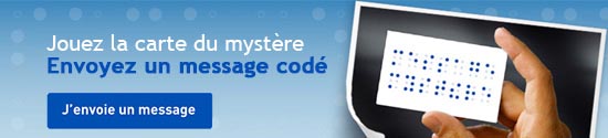 association Valentin Haüy - Bannière Message Mystère : 550 pixels sur 125 pixels