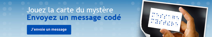 association Valentin Haüy - Bannière Message Mystère : 715 pixels sur 125 pixels